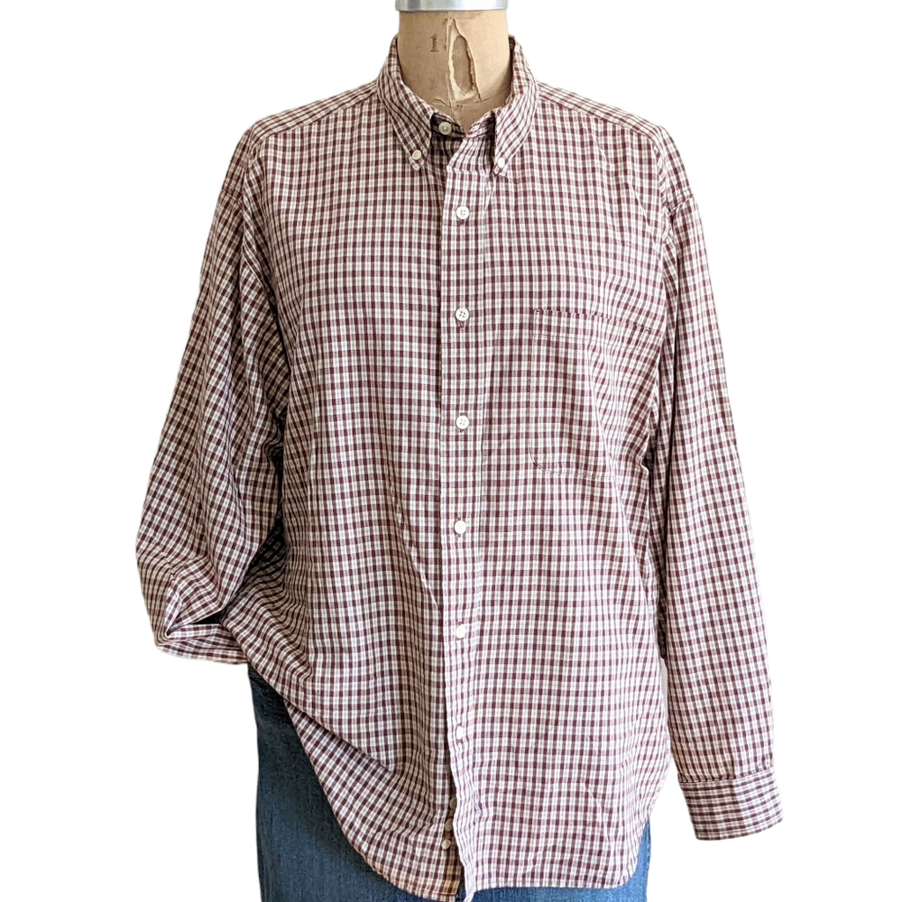 Eddie Bauer Plaid Shirt Size Large